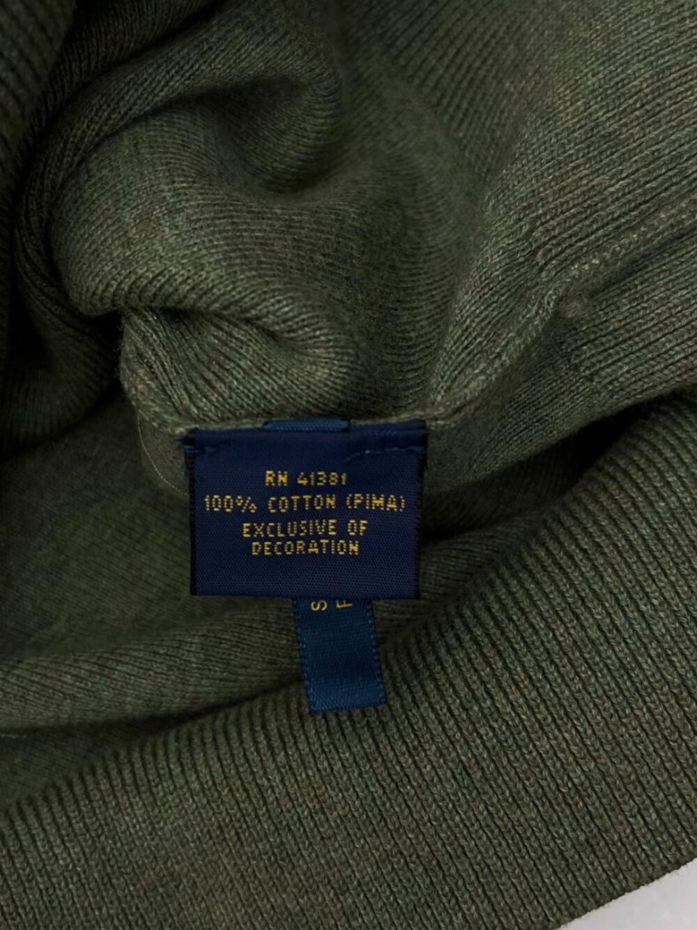 Polo Ralph Lauren NEW NWT quarter-zip Lightweight Green Sweater Shirt Mens S - Picture 3 of 6